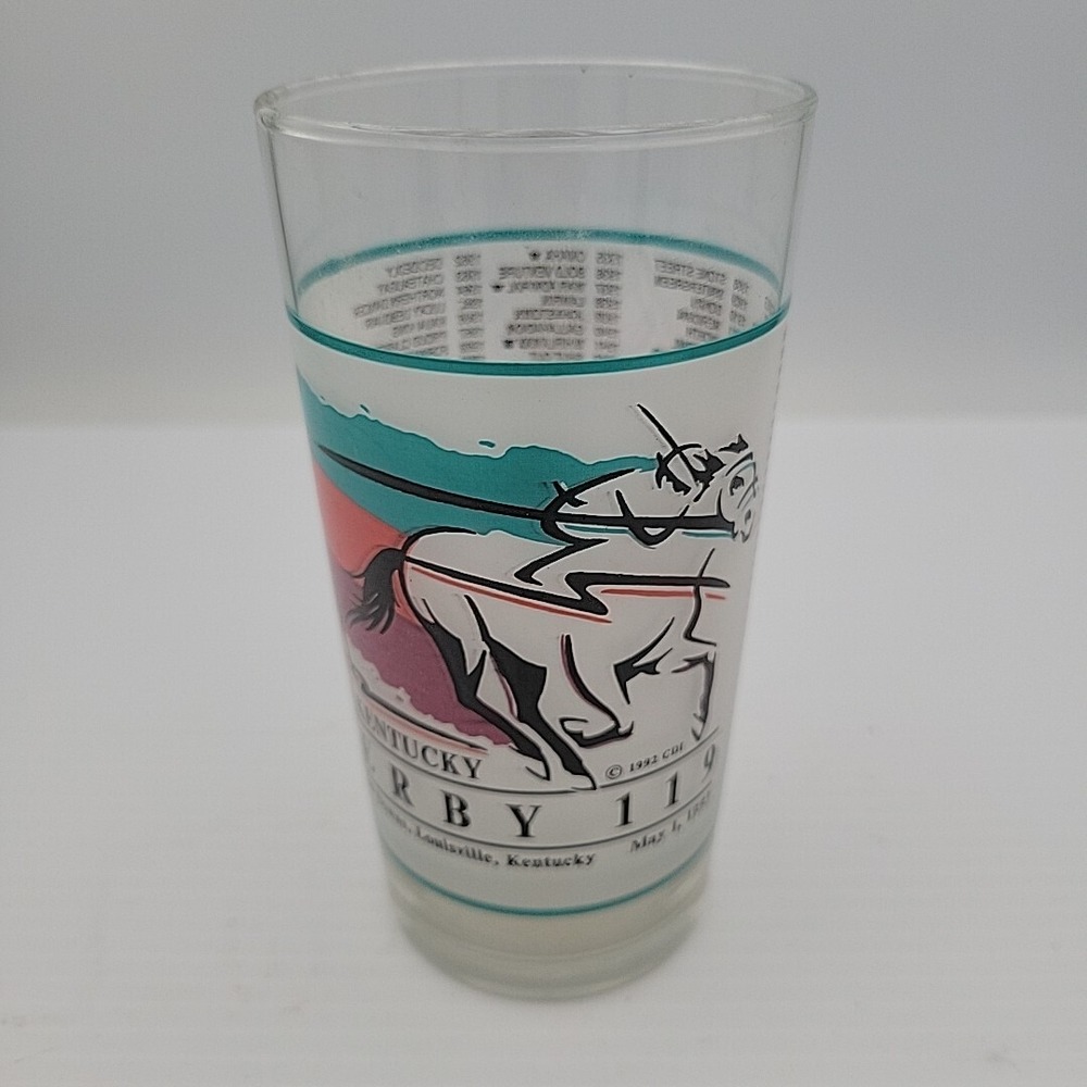 1993, KENTUCKY DERBY, official glass, unwashed & pristine.
